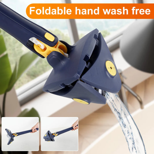 Telescopic Triangle Mop 360° Rotatable Self-wringing Triangle Extended Adjustable Mop Floor Squeeze Free Hand Washing Lazy Tool - AliExpress 15 willstar