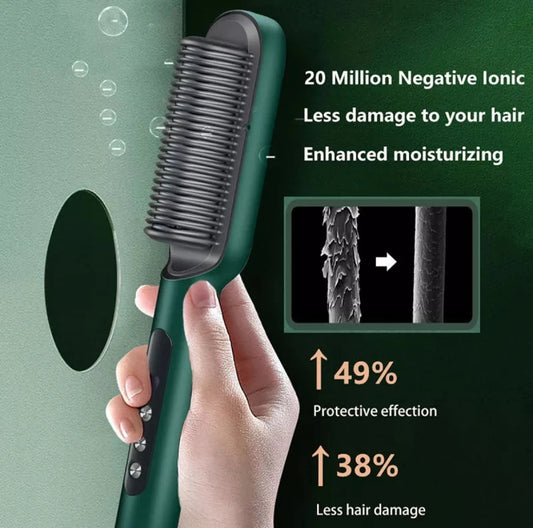 Electric Professional Hair Straightening Brush For Girls/ Women - Quick Heat, Auto Shut Off EmirixVibe